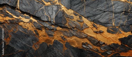 Elegant Black and Gold Marble Background with Luxurious Texture and Sophisticated Design