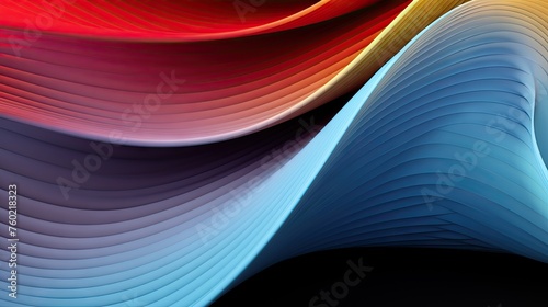 Vibrant Abstract Artistic Design with Dynamic Colorful Lines and Shapes © Ilgun