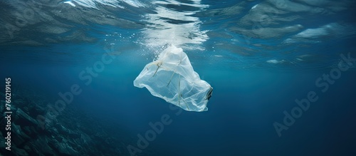 Environmental Disaster: Plastic Bag Pollution in the Vast Ocean Gyre photo