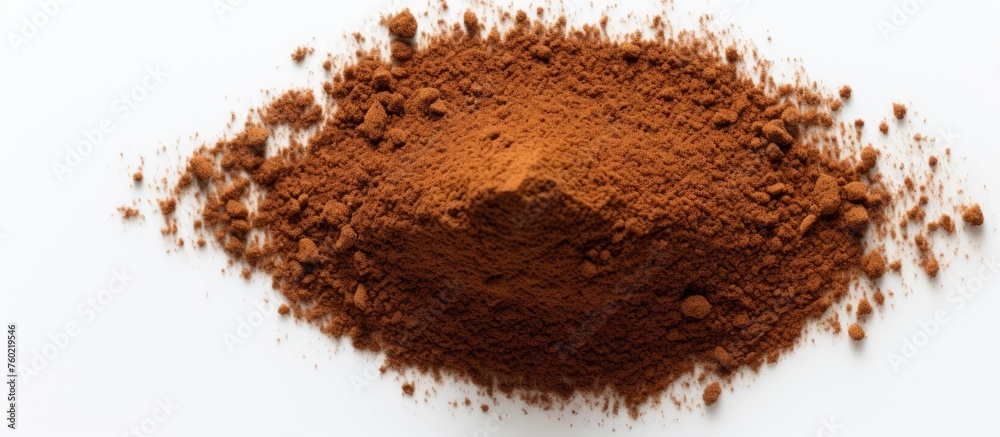 Rich Heap of Cocoa Powder Ready for Delectable Chocolate Recipes and Indulgent Treats Rich Heap of Cocoa Powder Ready for Delectable Chocolate Recipes and Indulgent Treats