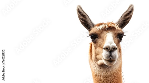 Llama isolated on a white or white background as PNG