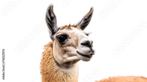 Llama isolated on a white or white background as PNG © Ziyan Yang