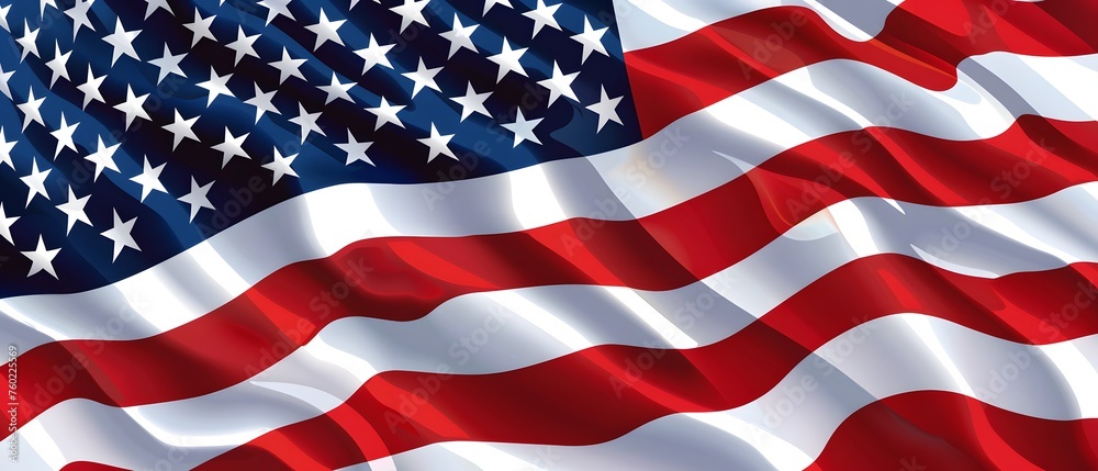 Obraz premium american flag for memorial or independent day 4th of july