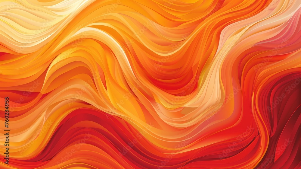 warm and orange color background abstract art vector curve