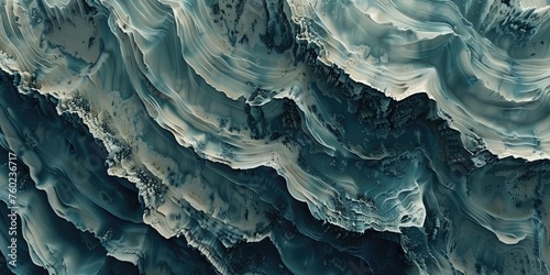 Abstract marble texture  fluid art painting with blue and white swirling patterns. Suitable for backgrounds or wallpaper.