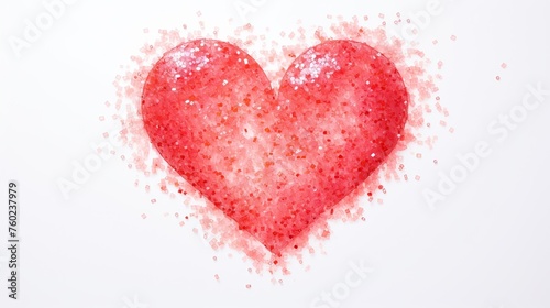 heart on a white background