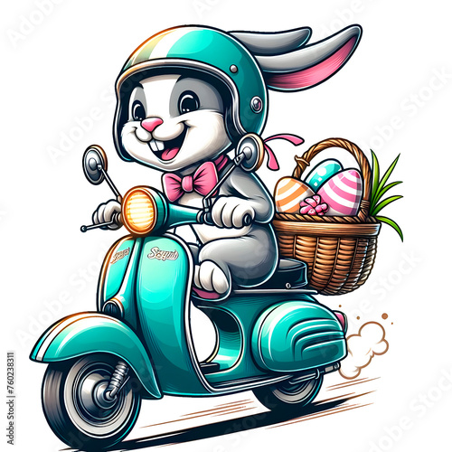 Chocolate Delivery: Bunny on the Moped