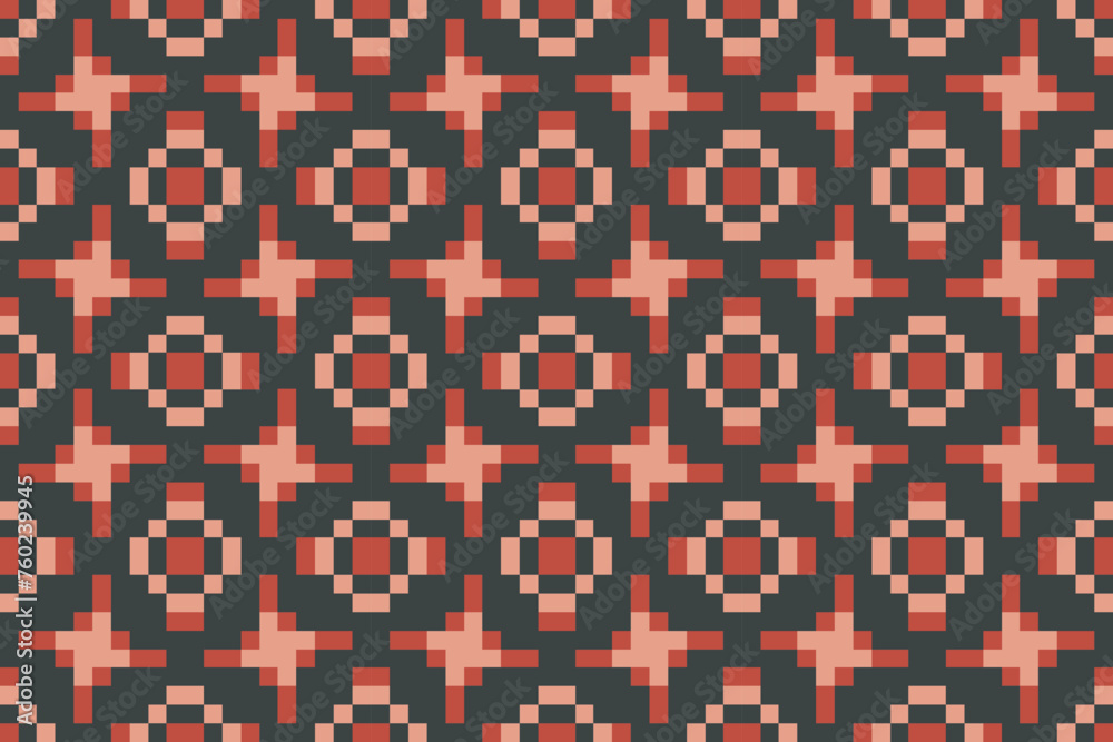 Fototapeta premium Seamless traditional woven pattern called Anyaman