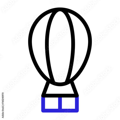 Wallpaper Mural This is the Air Balloon  icon from the holidays icon collection with an Outline Color style Torontodigital.ca