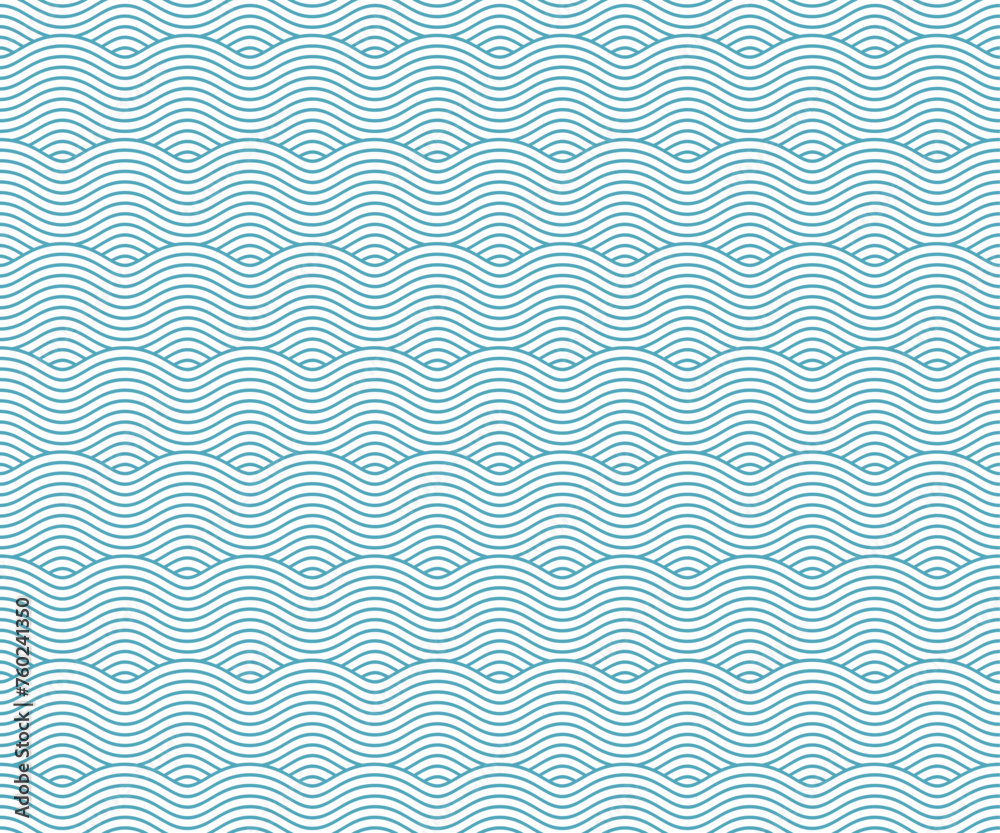 Seamless background pattern with waves