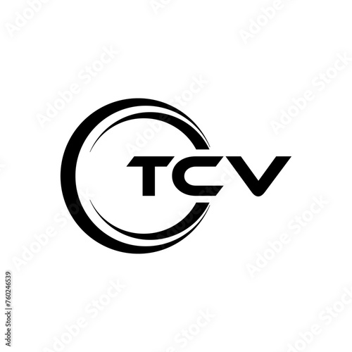TCV Letter Logo Design, Inspiration for a Unique Identity. Modern Elegance and Creative Design. Watermark Your Success with the Striking this Logo. photo