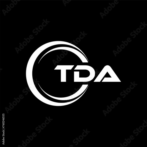 TDA Letter Logo Design, Inspiration for a Unique Identity. Modern Elegance and Creative Design. Watermark Your Success with the Striking this Logo. photo