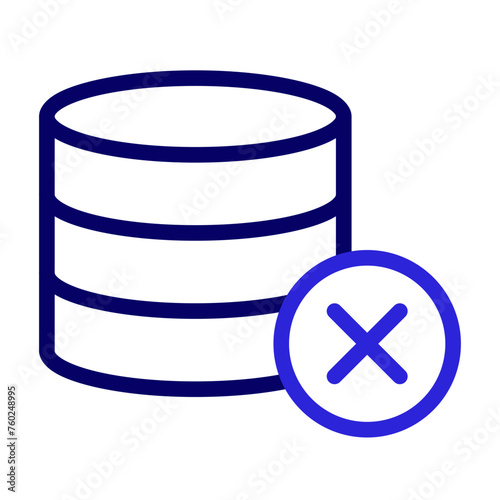 This is the Network icon from the data storage and databases icon collection with an Outline Color style