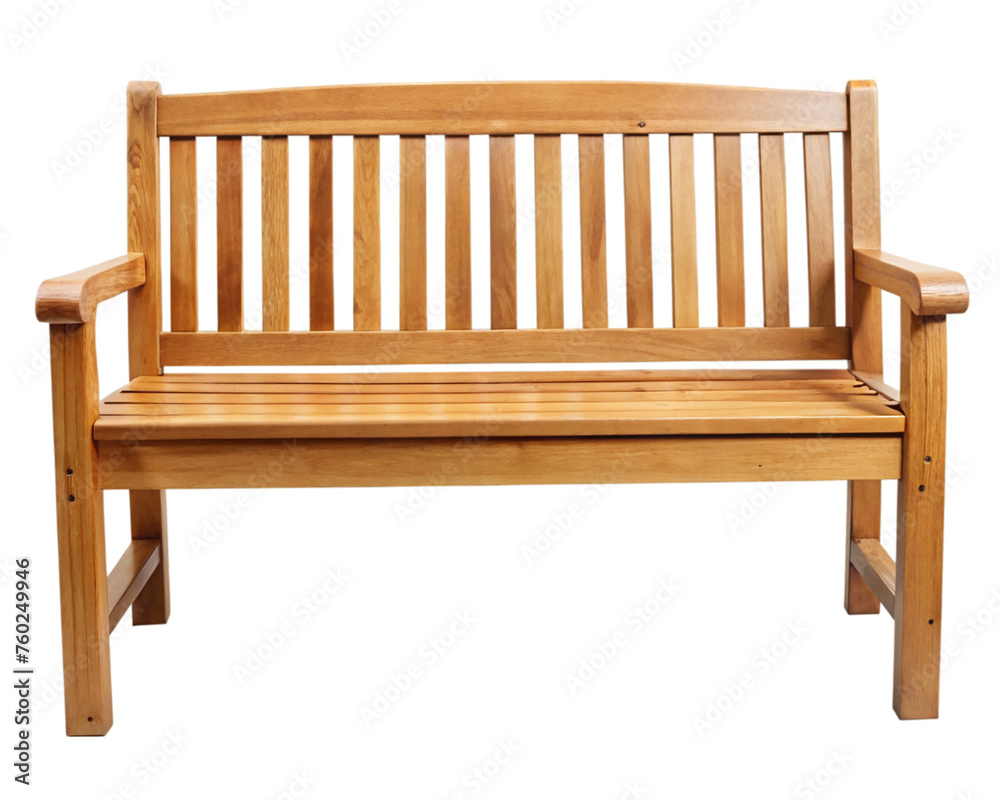 Wooden park bench. isolated on transparent background. Wooden park bench. isolated on transparent background.