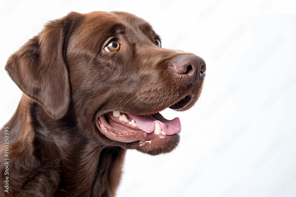 a brown dog with its mouth open and tongue out a brown dog with its mouth open and tongue out