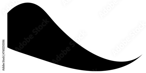 Black on white abstract wave line stripes. geometric shape with 3d dimensional effect isolated on white.	
