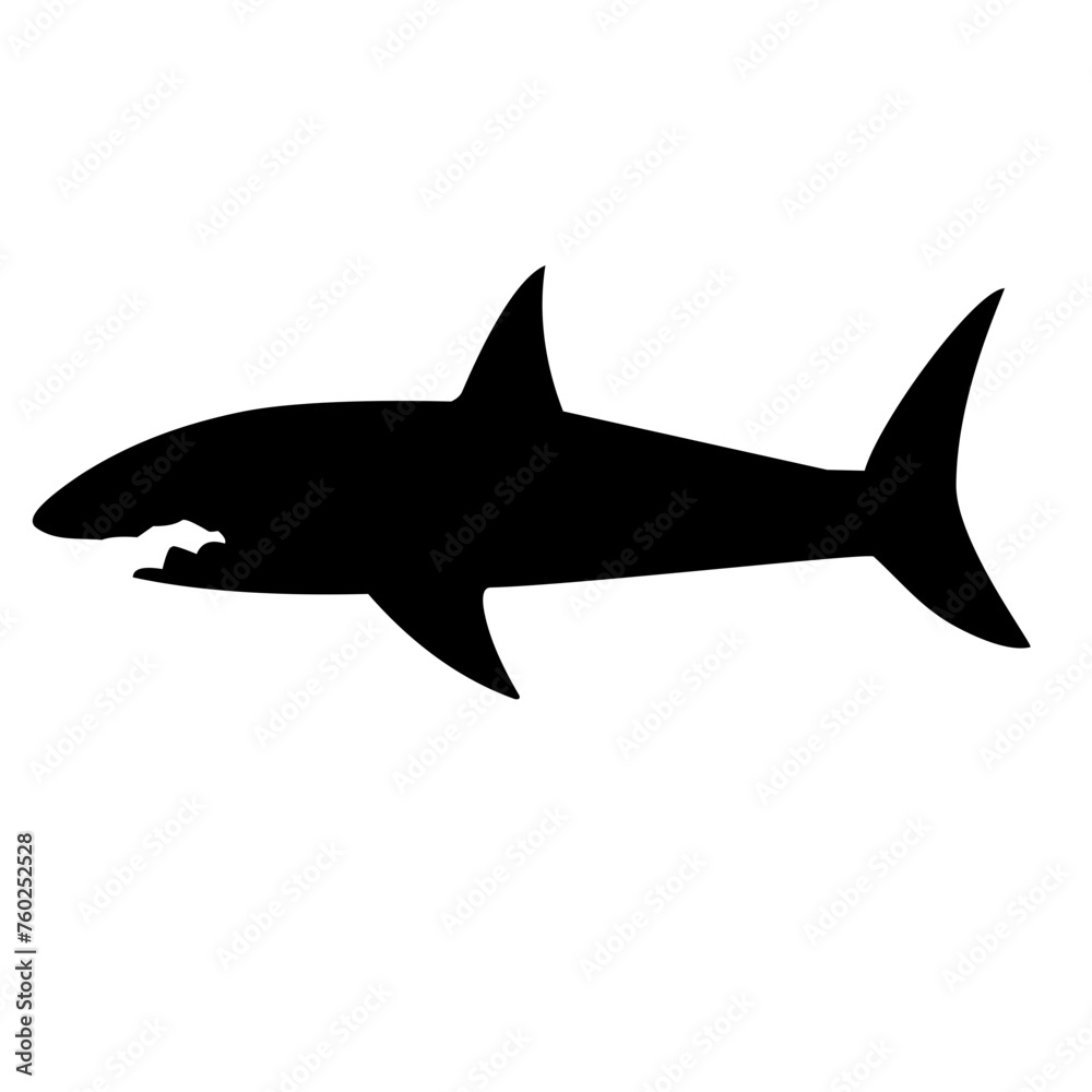 shark silhouette icon shark silhouette icon