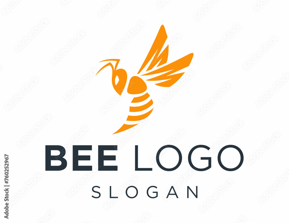 Obraz premium Logo about Bee on a white background. created using the CorelDraw application.