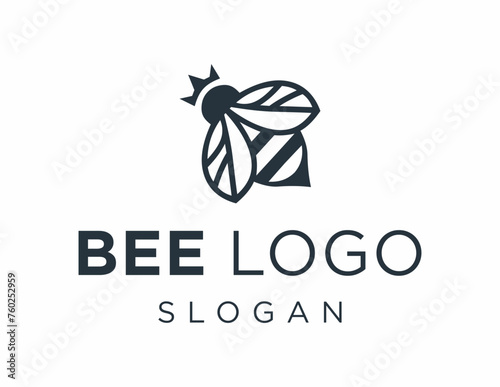 Logo about Bee on a white background. created using the CorelDraw application.