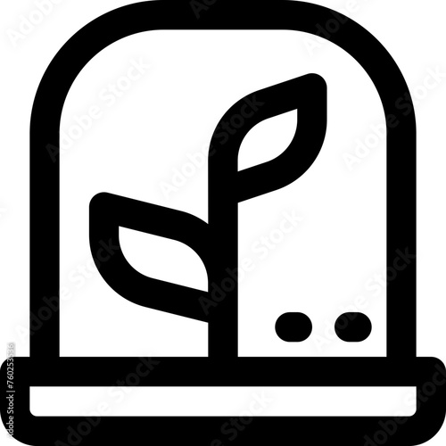 incubator plant icon. vector line icon for your website, mobile, presentation, and logo design.