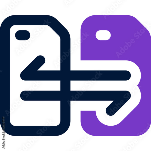 file transfer icon. vector dual tone icon for your website, mobile, presentation, and logo design.