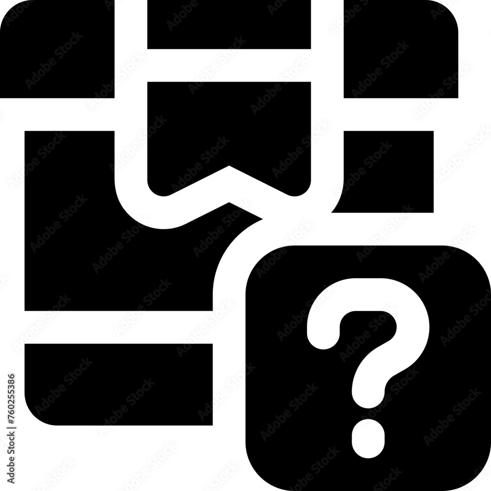 question delivery icon. vector glyph icon for your website, mobile, presentation, and logo design.