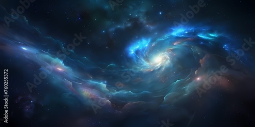 Abstract wallpaper about colorful universe  galaxy and the stars