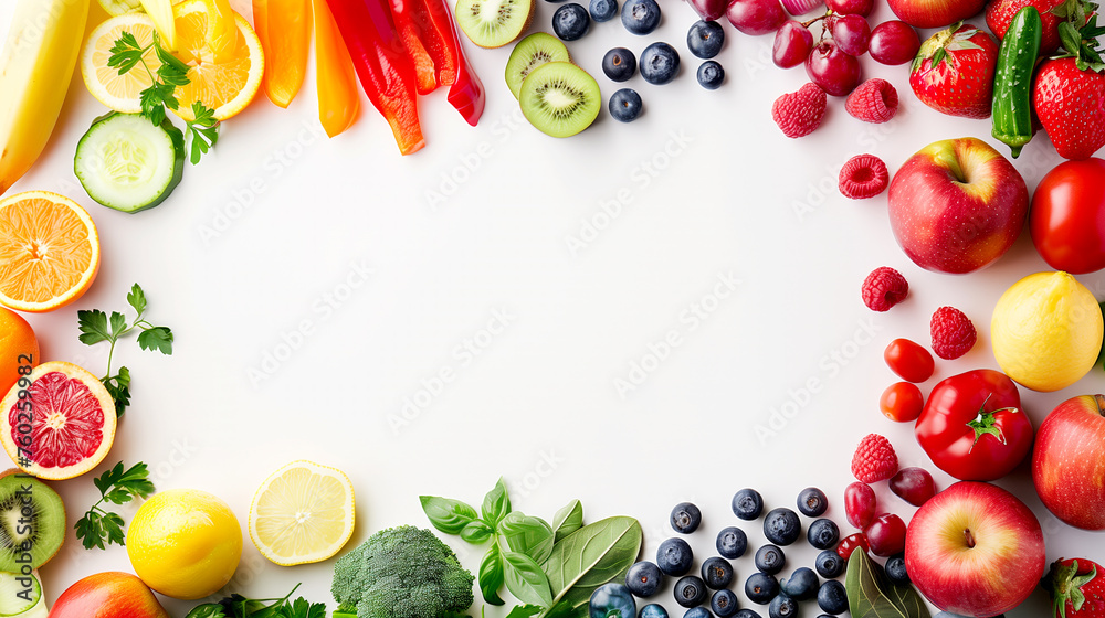Fresh Fruits and Vegetables - Background