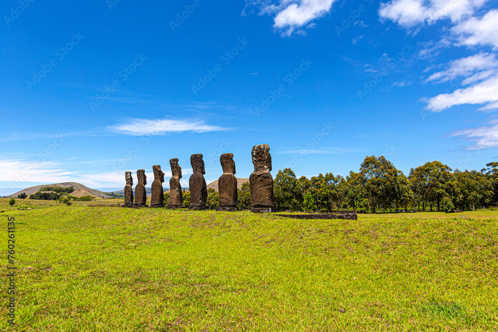 Moai Statues, Easter Island, Chile