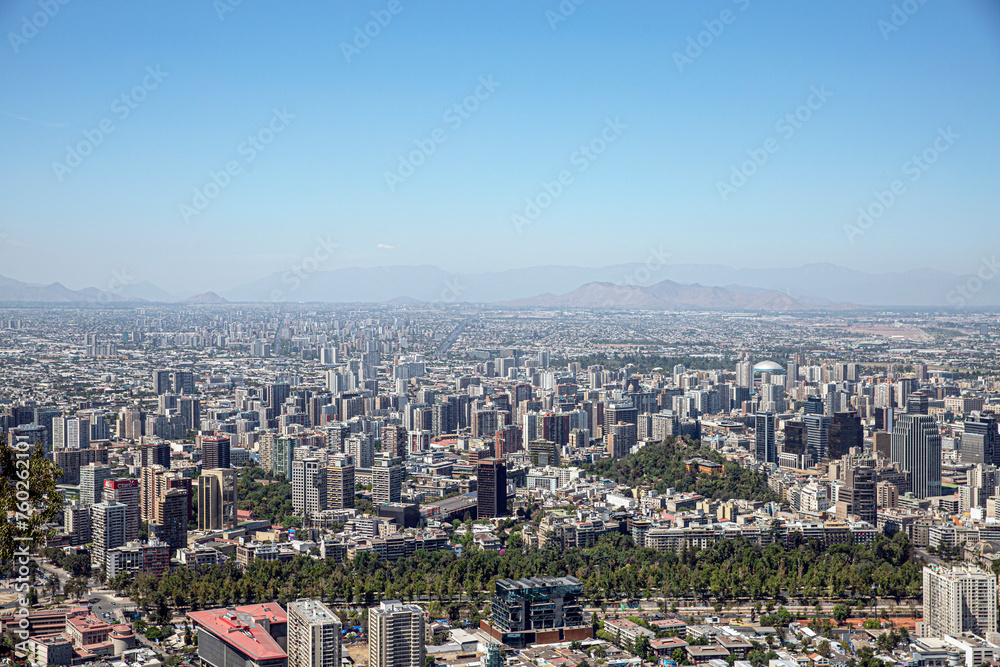 Urban Skyline of Santiago de Chile