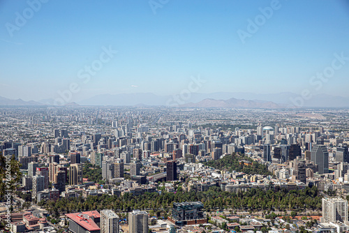 Urban Skyline of Santiago de Chile © Wallis Yu