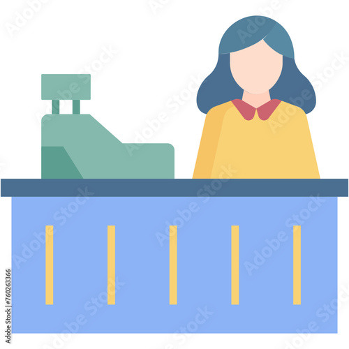 Cashier Illustration