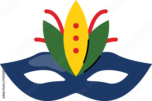 Brazilian carnival mask illustration