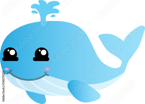 cute whale cartoon