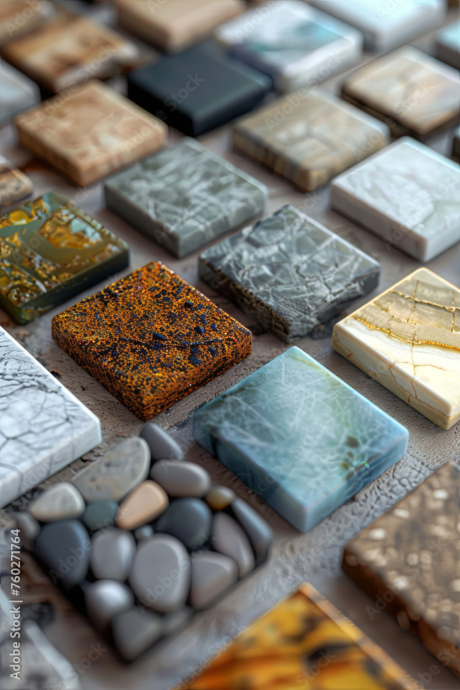 3D render of different materials 3D render of different materials