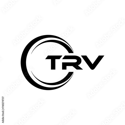 TRV Letter Logo Design, Inspiration for a Unique Identity. Modern Elegance and Creative Design. Watermark Your Success with the Striking this Logo. photo