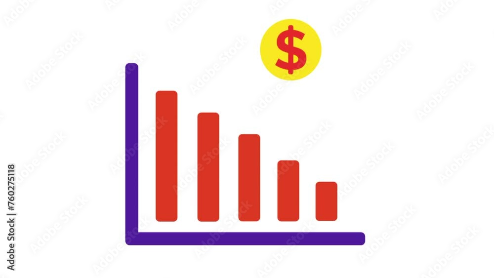 Animation Growing down of Business Analytics Animation Growing down of Business Analytics