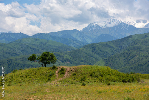 The Issyk mound is part of the burial complex located on the left bank of the mountain river Issyk. The burial ground dates back to the 5th–4th centuries. BC e. and belongs to the Saka culture. photo