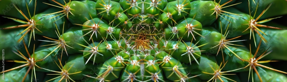 The surface of a cactus capturing the symmetry of its spines and the texture of its skin The surface of a cactus capturing the symmetry of its spines and the texture of its skin