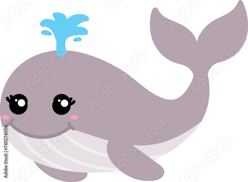 cute whale cartoon 