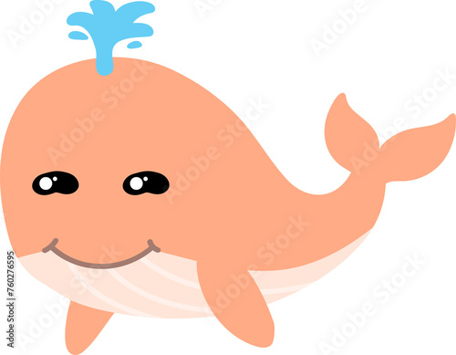 cute whale cartoon