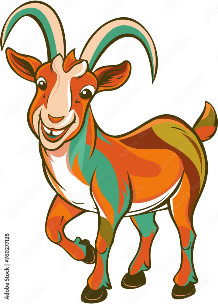 illustration of a goat