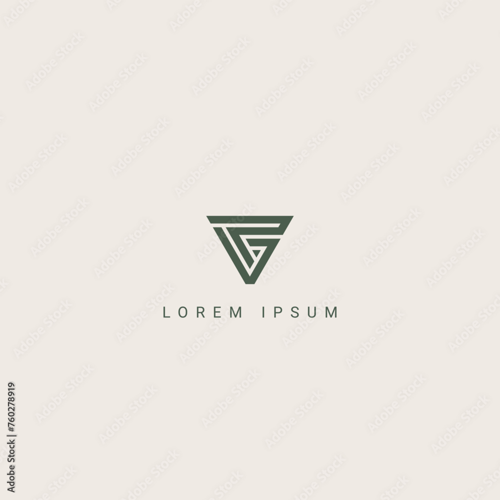 Modern unique letter PG GP logo icon design template elements Modern unique letter PG GP logo icon design template elements