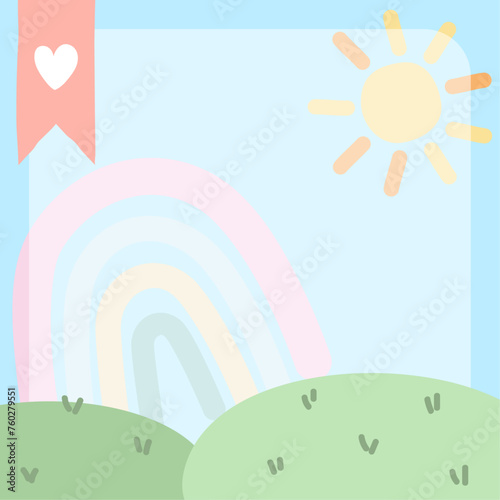 Vector Background pastel cute soft color