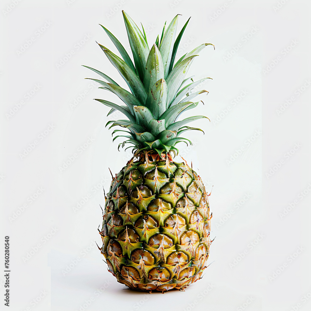 Fototapeta premium a pineapple sitting on a white surface