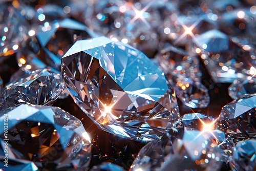 close up of a diamond object shiny and sparkling