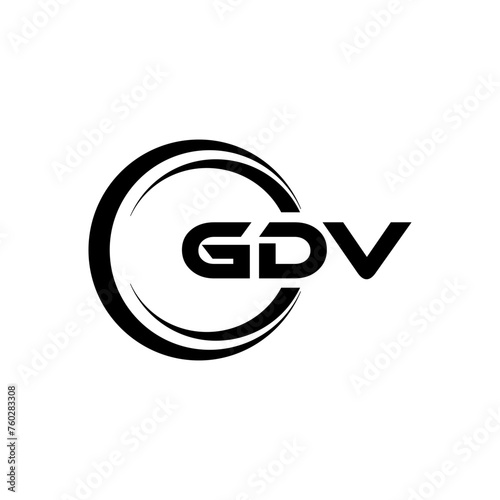 GDV Logo Design  Inspiration for a Unique Identity. Modern Elegance and Creative Design. Watermark Your Success with the Striking this Logo.