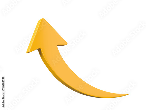 3D Arrow icon Isolated on transparent background