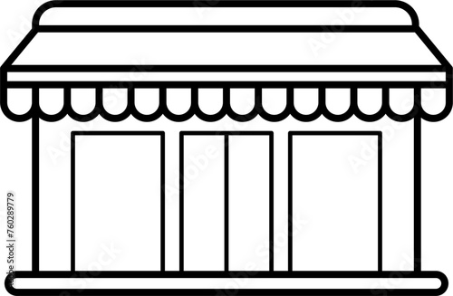 Duty-Free Shops Outline Illustration Vector