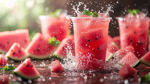 Watermelon juice drink 